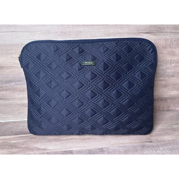 Tumi Laptop Sleeve Quilted Navy Blue Computer Case In Exc Cond - Picture 1 of 10